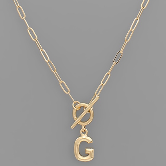 Inital Toggle Necklace - Picture 6 of 16